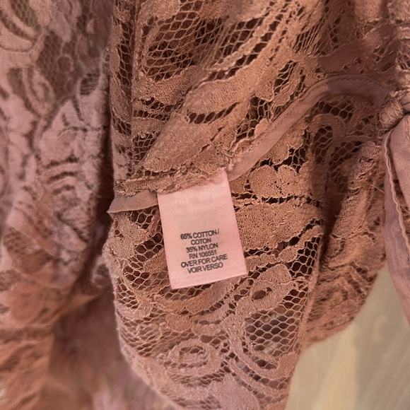 Calypso St Barth Lace V-Neck Top Blouse Shirt-Pink/Blush-Size XS - Picture 5 of 5